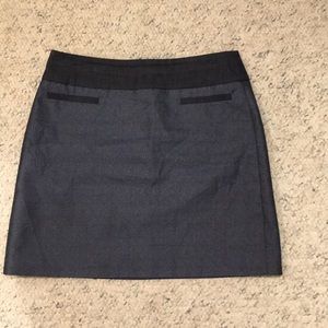 Blue sparkle mini skirt